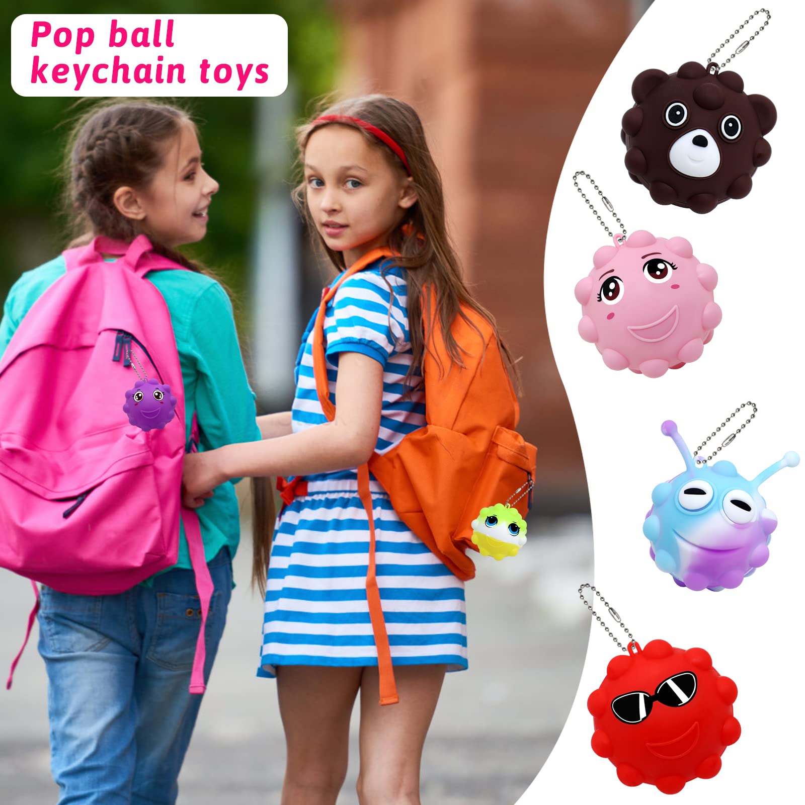 2025 Animal Pop Balls Christmas Gift Set– 30 Fun & Stress-Relief Toys! 🐻🦊🐸