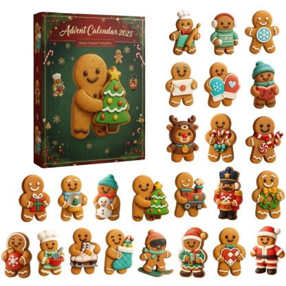 🔥Limited Edition, Only 100 Sets Left! - 🎄Gingerbread Man Advent Calendar