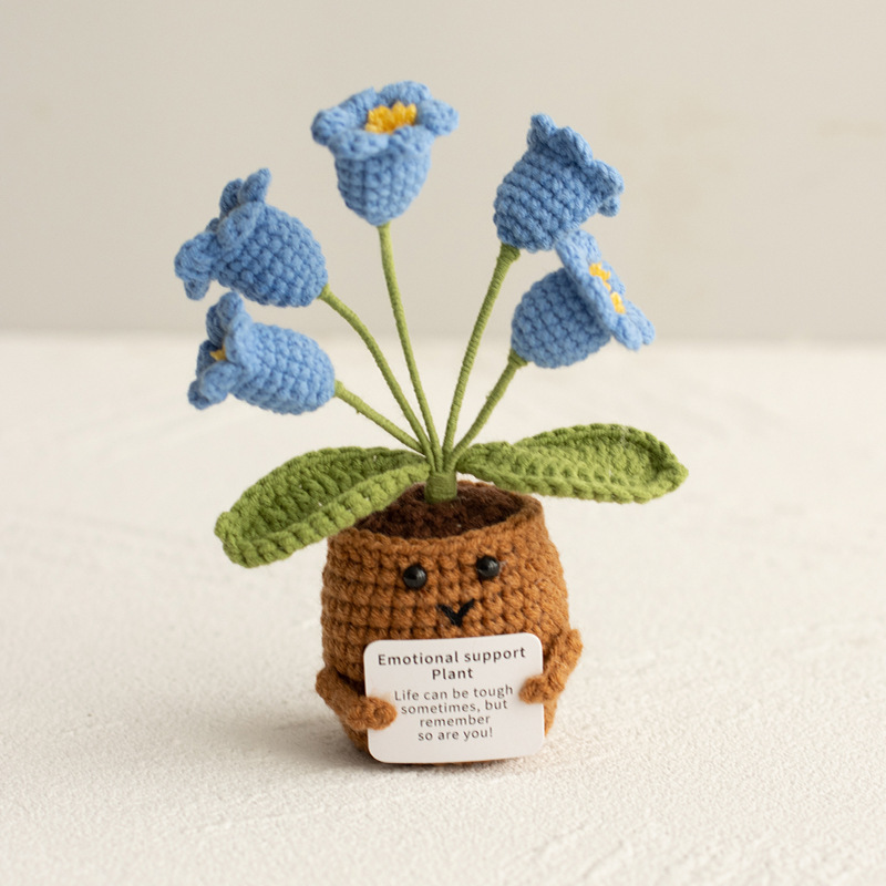 🌸 Emotional Support Knitted Flower