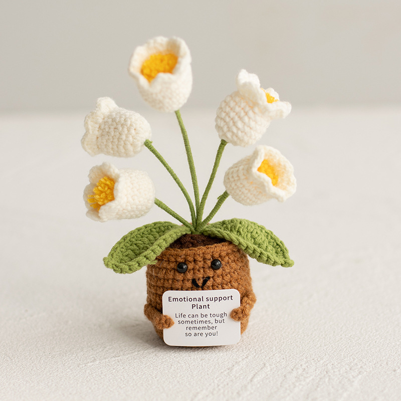 🌸 Emotional Support Knitted Flower