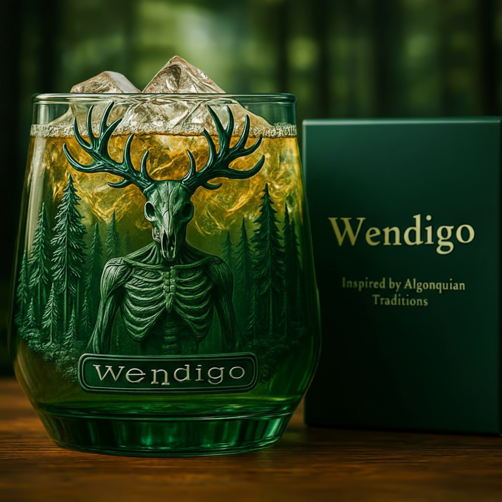 🌟 Limited Edition: WENDIGO Legends of National Parks Whiskey Glass 🥃
