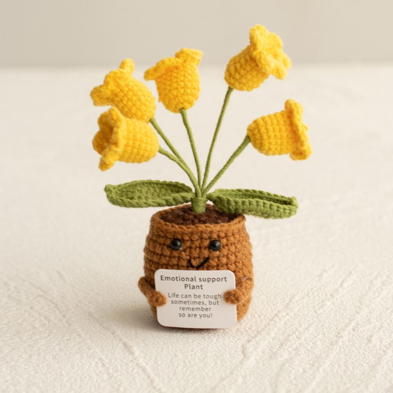🌸 Emotional Support Knitted Flower