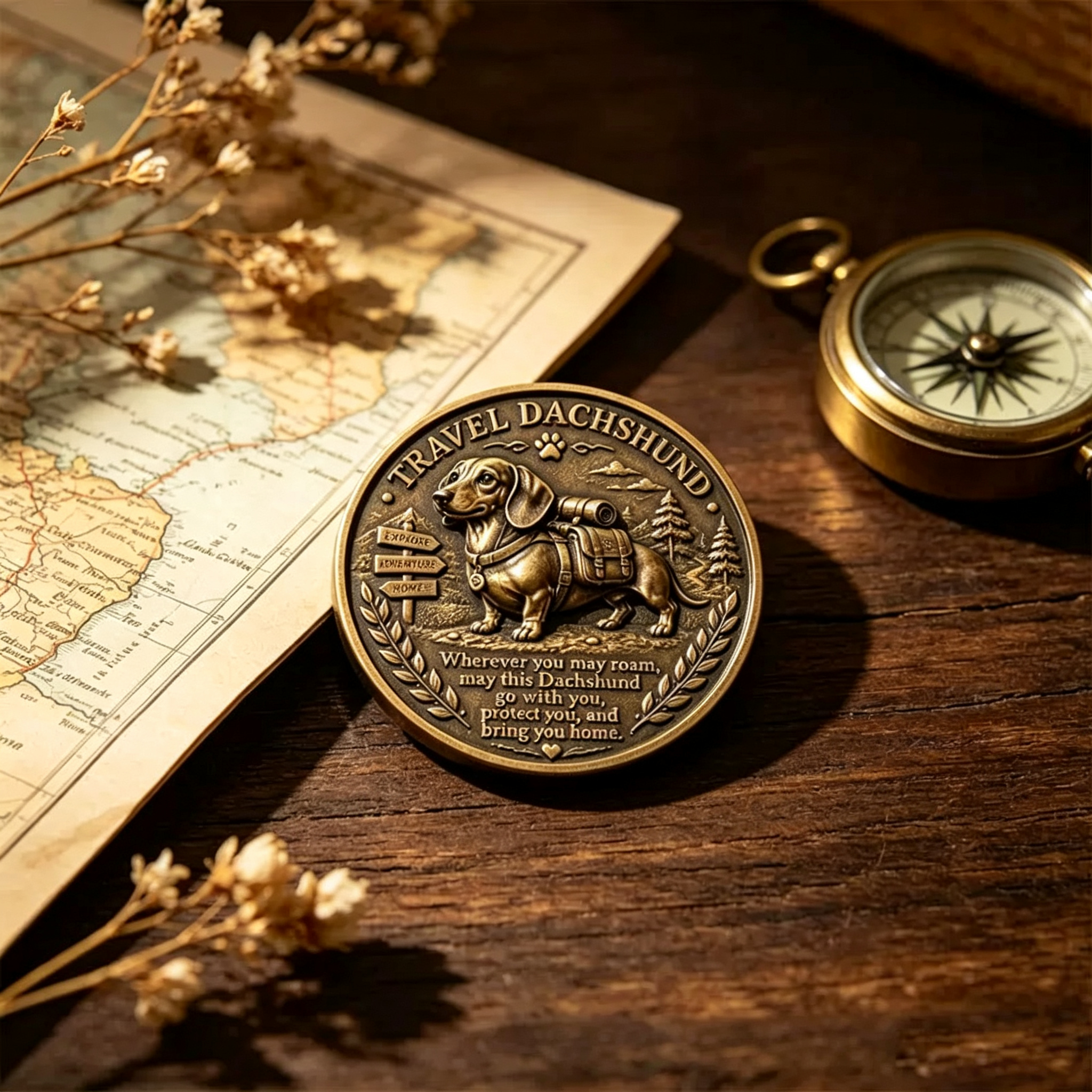 🏆Limited Time Sale 60% OFF🐾 Travel Dachshund Lucky Coin