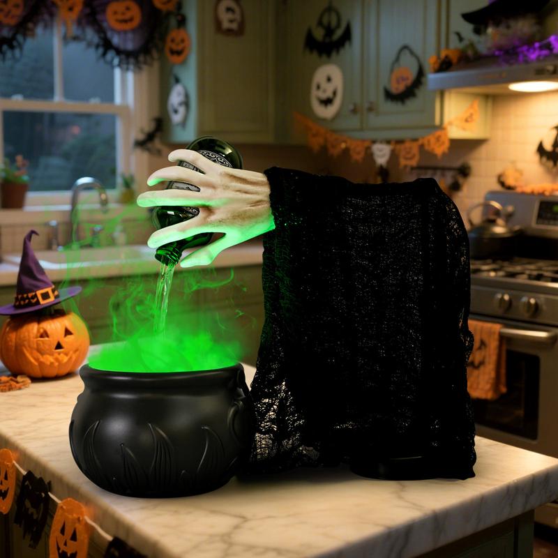 Halloween Fall Gift Halloween Decorations Indoor, Puking Skeleton with Black Light Water Pump Bucket for Halloween Glow in The Dark Party Decoration Home Room Mantel Table Decor