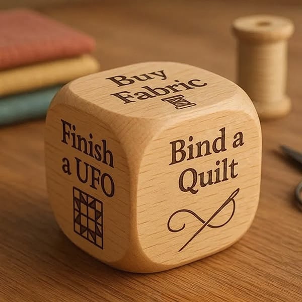 🔥LAST DAY 50% OFF - 🎲Quilter’s Decision Dice✨Natural Solid Wood & Hand-Painted