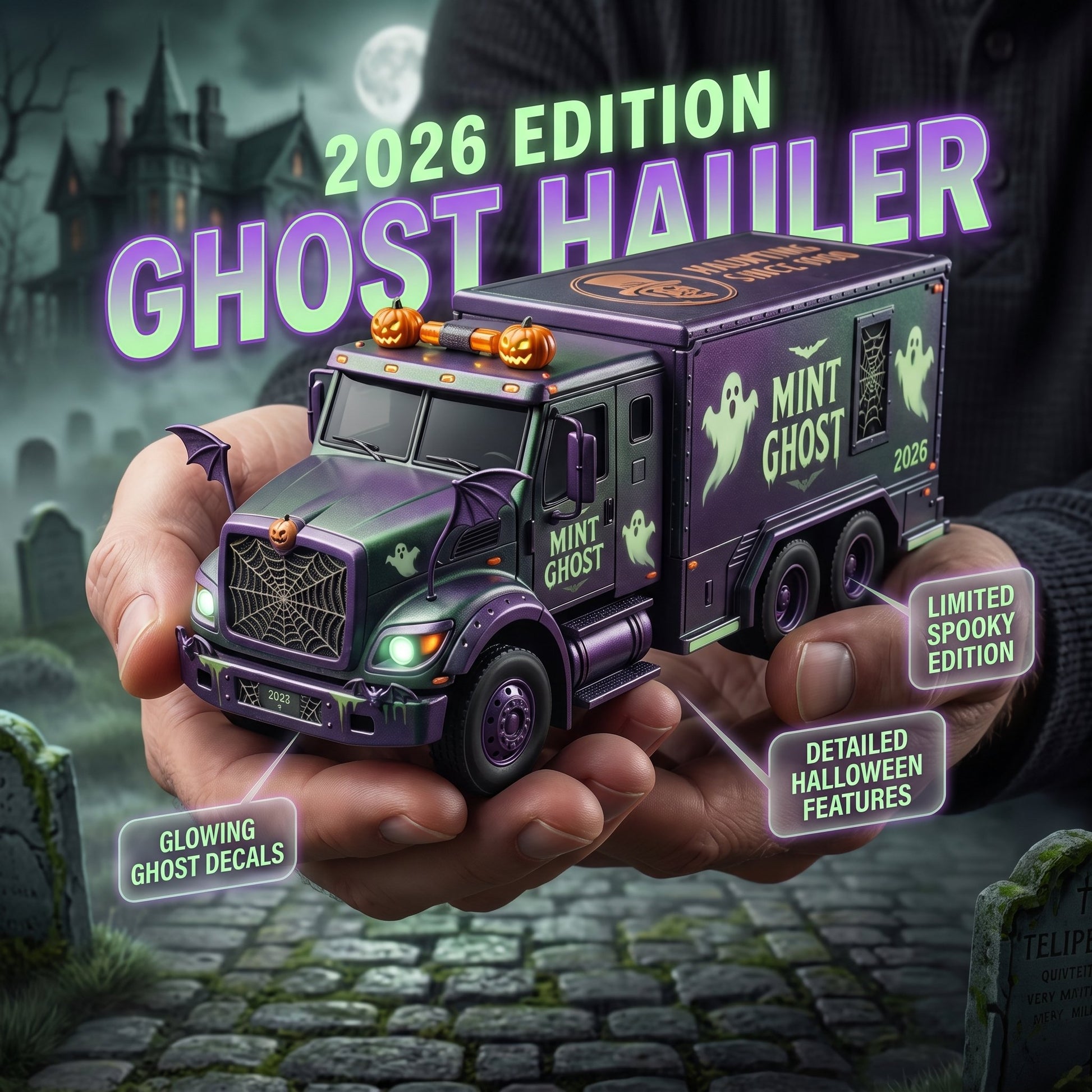 💥🏆Spooky Mint Ghost Hauler – 2026 Halloween Collector’s Edition