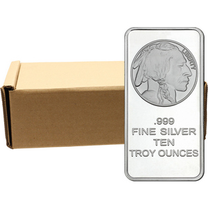 10 oz Silvertowne Mint Buffalo Silver Bar