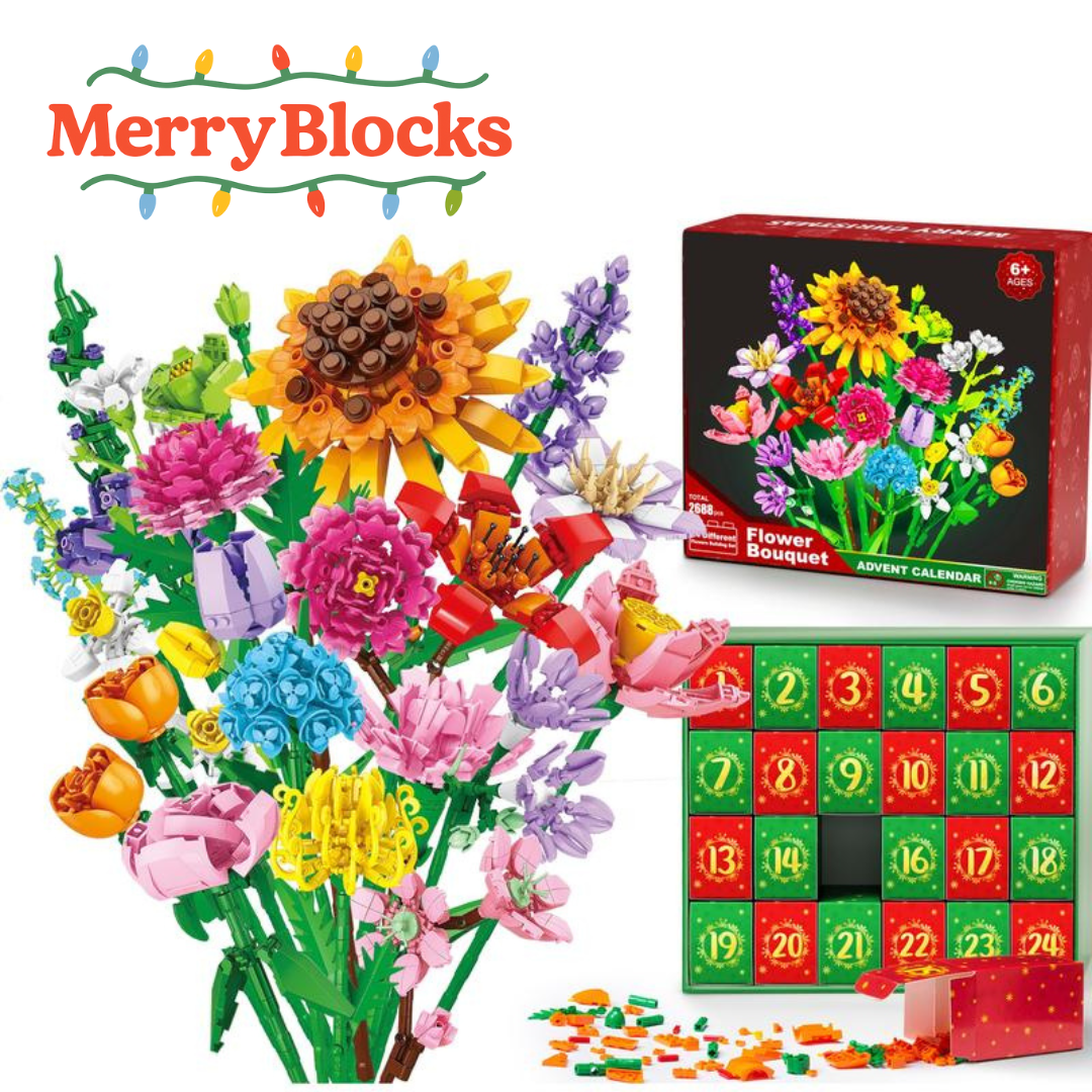 24 Day Calander Flower Puzzle Set