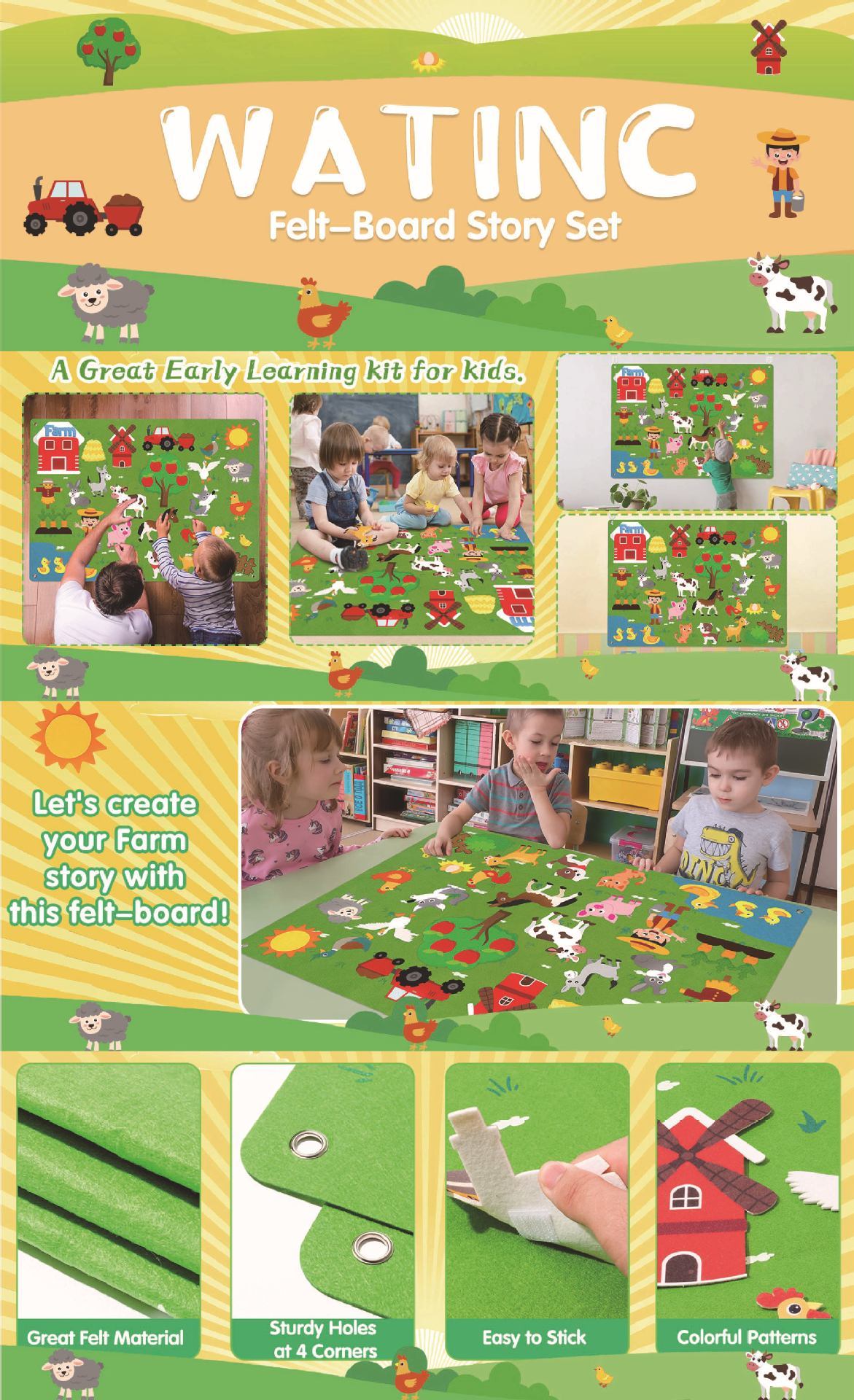 🔥LAST DAY 50% OFF- Felt Board Story Set for Toddlers