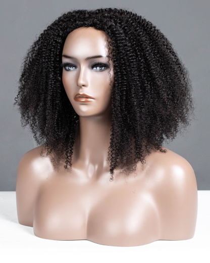 Coily Texture Breathable Cap Half Wig