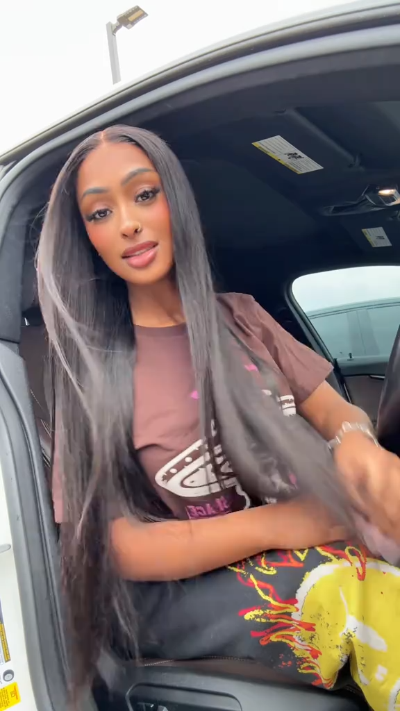 Sophia Bleached Knots Glueless Straight Wig 13x6 Lace Front Human Hair Wigs With Drawstring Pre Plucked