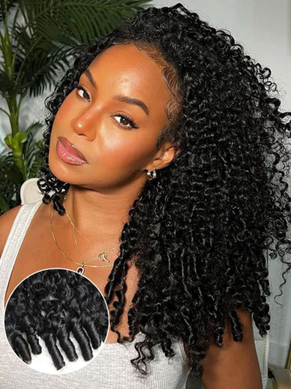 Isabella Bleached Knots Glueless Burmese Curly Wig 13x6 Lace Front Human Hair Wigs With Drawstring Pre Plucked