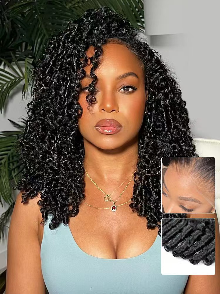 Holly 13x6 HD Lace Frontal Wigs Bleached Knots Burmese Curly Glueless Human Hair Wigs Pre Plucked