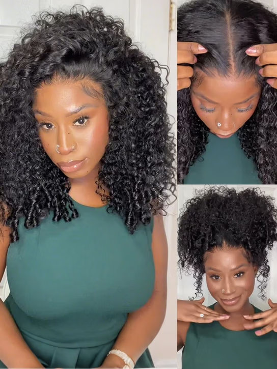 Holly 13x6 HD Lace Frontal Wigs Bleached Knots Burmese Curly Glueless Human Hair Wigs Pre Plucked