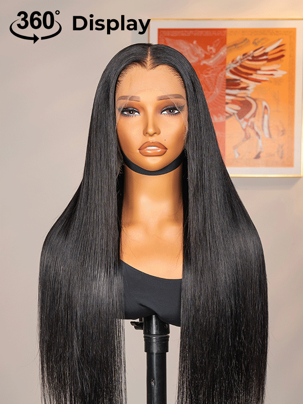 Sophia Bleached Knots Glueless Straight Wig 13x6 Lace Front Human Hair Wigs With Drawstring Pre Plucked