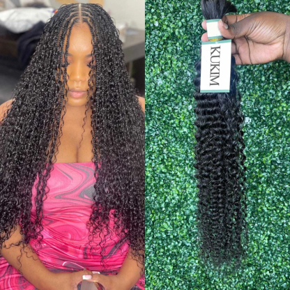 Deep Curly Bulk Human Hair Bundles