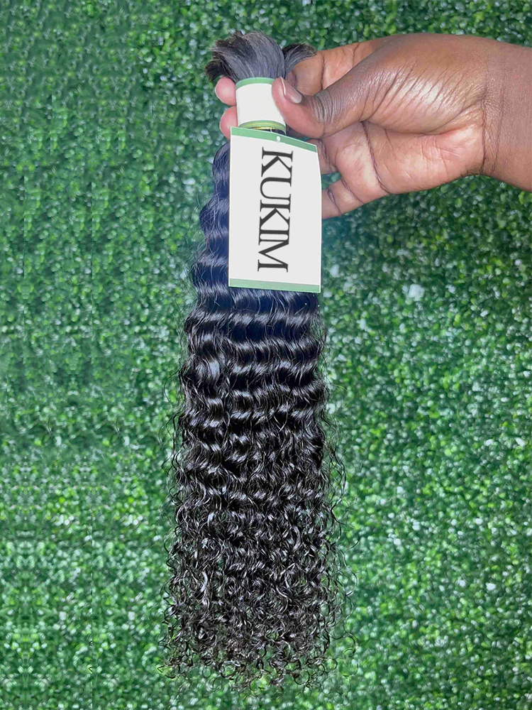 Deep Curly Bulk Human Hair Bundles