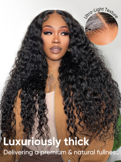 Mia Bleached Knots Glueless Loose Deep Wave Wig 13x6 Lace Front Human Hair Wigs With Drawstring Pre Plucked