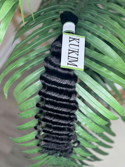 Deep Wave Bulk Human Hair Bundles