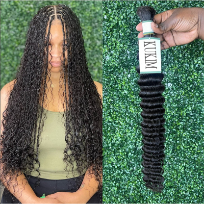 Deep Wave Bulk Human Hair Bundles