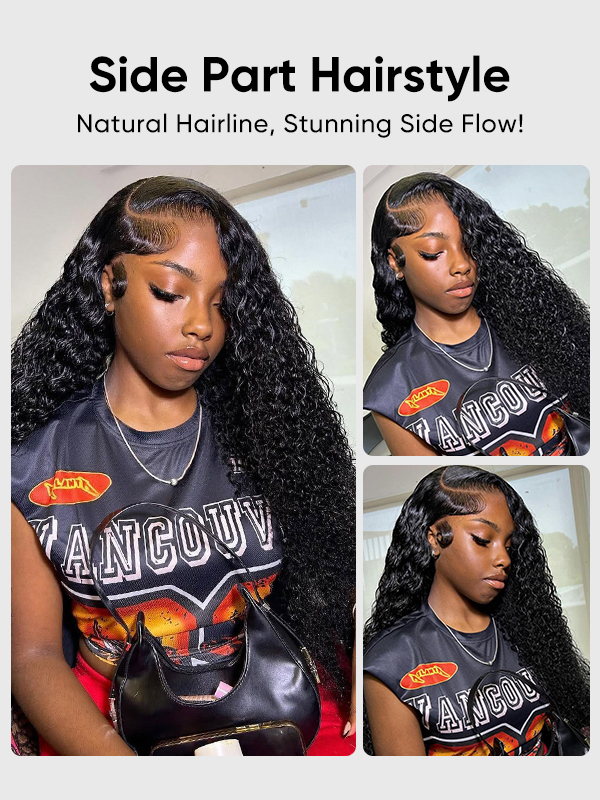 Rihanna Bleached Knots Glueless Water Wave Wig 13x6 Lace Front Human Hair Wigs With Drawstring Pre Plucked