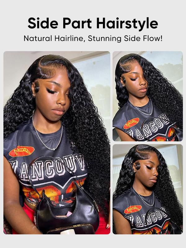 Rihanna Bleached Knots Glueless Water Wave Wig 13x6 Lace Front Human Hair Wigs With Drawstring Pre Plucked