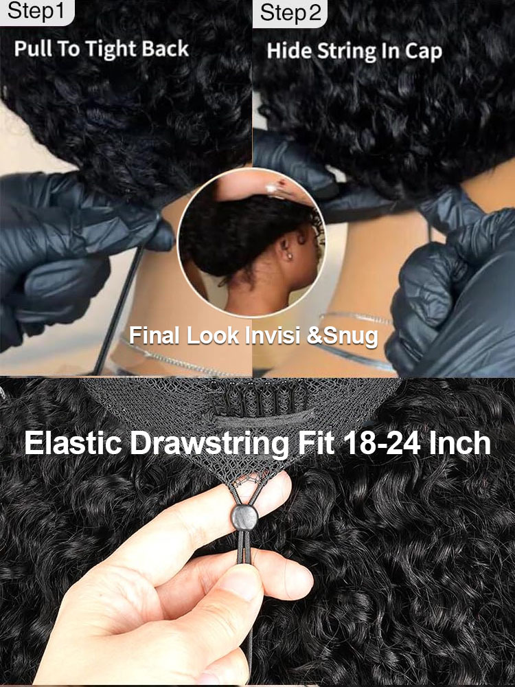 Ava 13x6 Pre Everythig Body Wave Glueless Wig With Drawstring Bleached Knots Ready to Go Lace Front Human Hair Wigs Pre Plucked