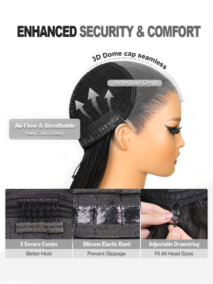 Ava 13x6 Pre Everythig Body Wave Glueless Wig With Drawstring Bleached Knots Ready to Go Lace Front Human Hair Wigs Pre Plucked