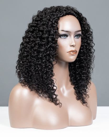 Burmese Curly 3 In 1 Half Wig