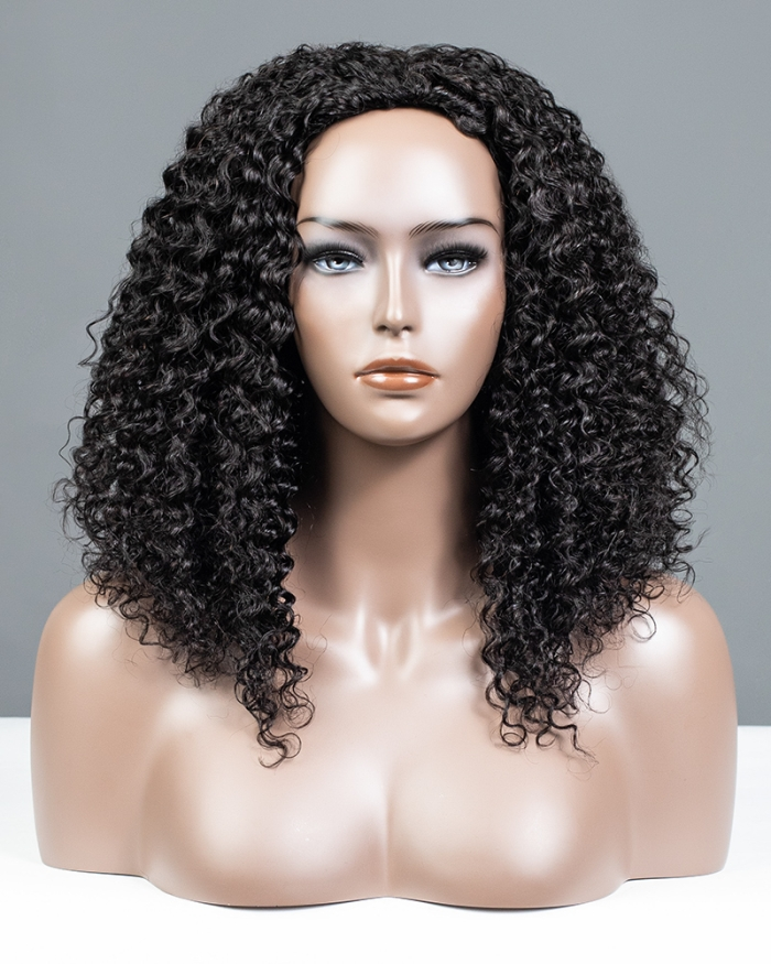 Burmese Curly 3 In 1 Half Wig