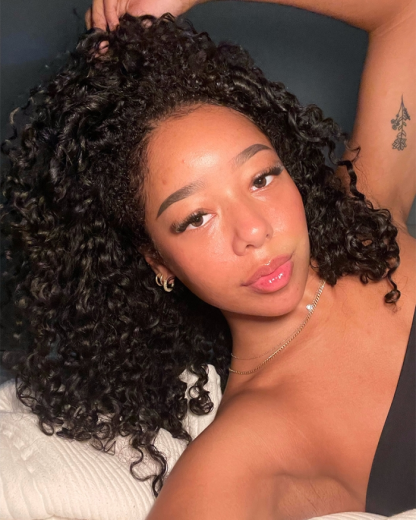 Burmese Curly 3 In 1 Half Wig