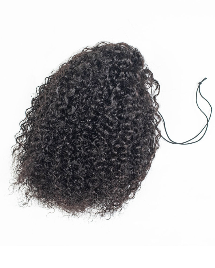 Burmese Curly All In One Half Wig