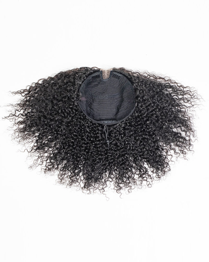 Burmese Curly All In One Half Wig