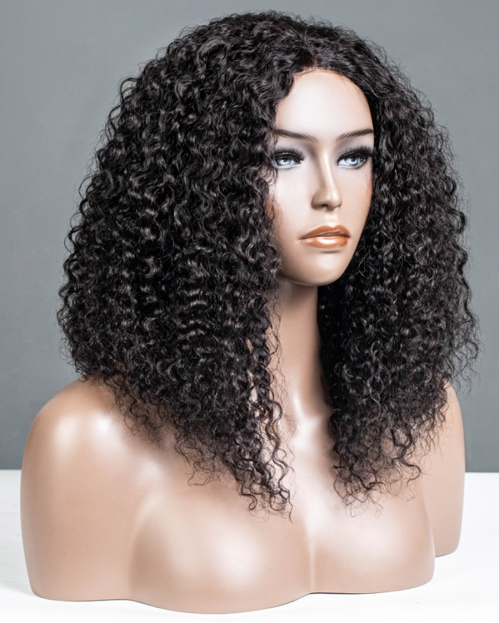 Burmese Curly All In One Half Wig