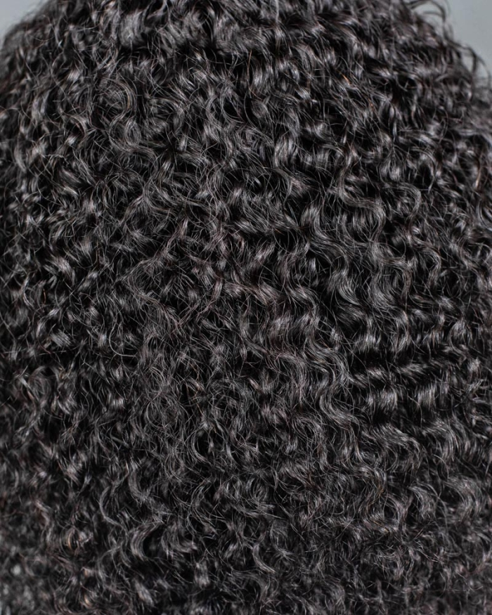 Burmese Curly All In One Half Wig