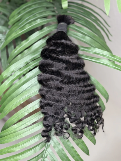 Burmese Curly Bulk Human Hair Bundles