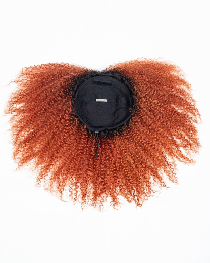 Charm Ginger Breathable Cap 3 In 1 Half Wig