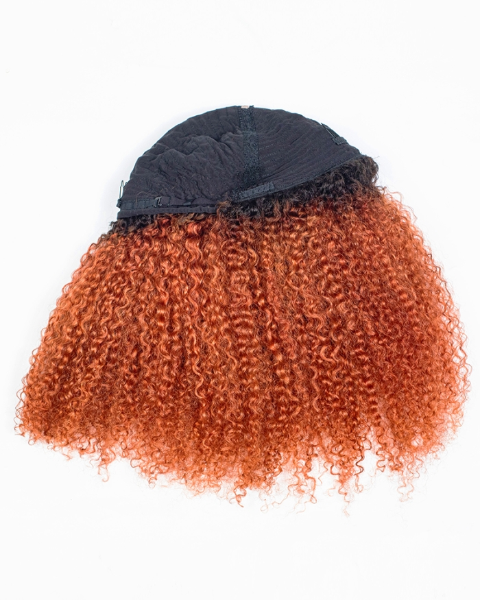 Charm Ginger Breathable Cap 3 In 1 Half Wig