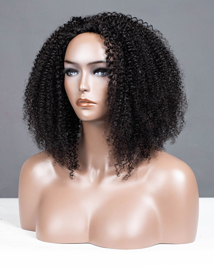 Coily & Curly Breathable Cap Half Wig