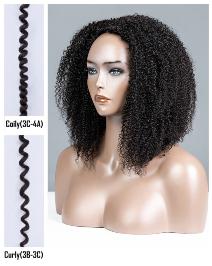 Coily & Curly Multi-textured 3 In 1 Half Wig