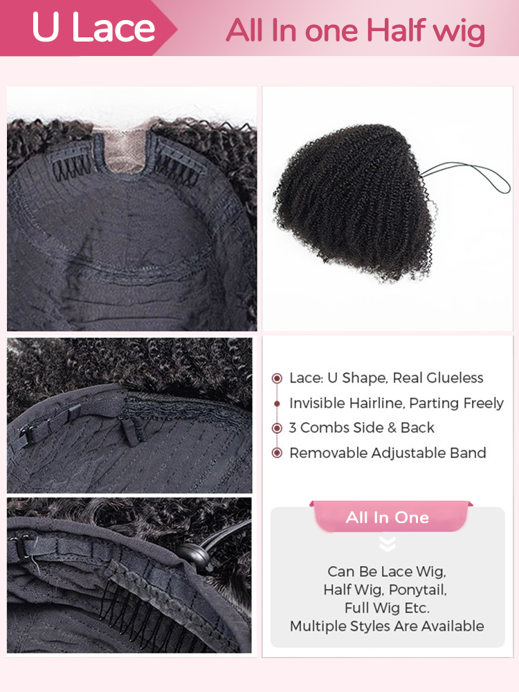 Ombre All In One Half Wig