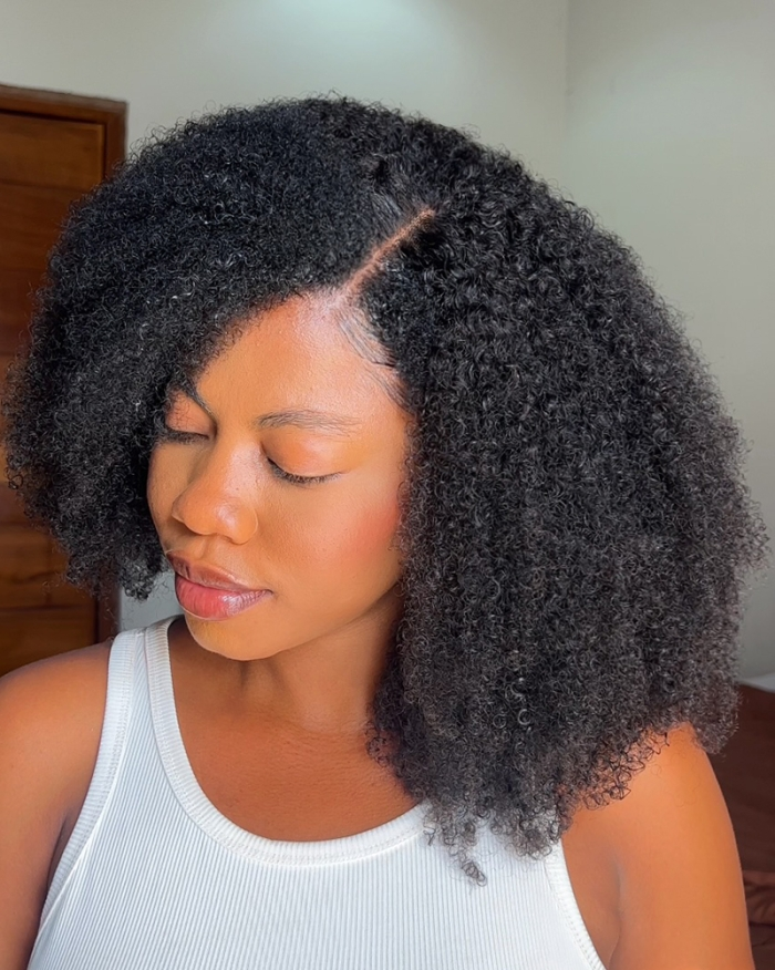 Coily Texture All In One Half Wig