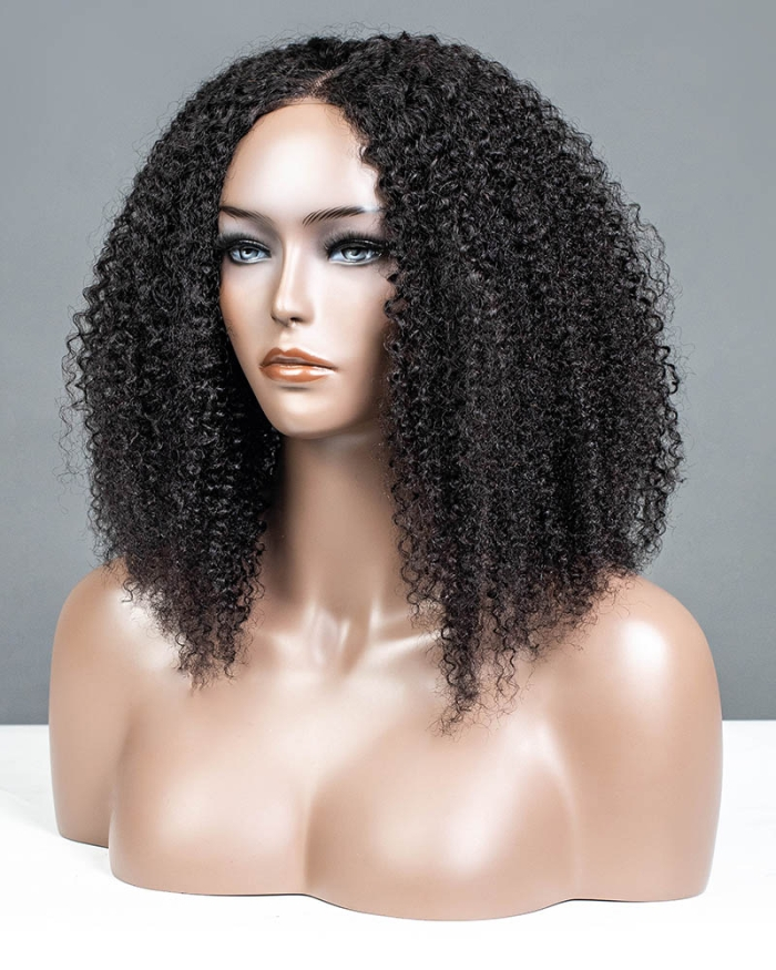 Curly Texture All In One Half Wig