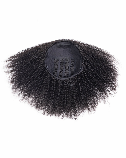 Curly Texture Breathable Cap Half Wig