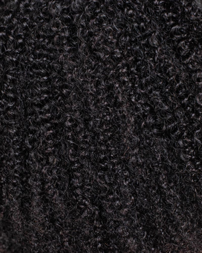 Curly Texture Breathable Cap Half Wig