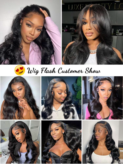 Maeve 13x6 HD Lace Frontal Wigs Bleached Knots Body Wave Glueless Human Hair Wigs Pre Plucked