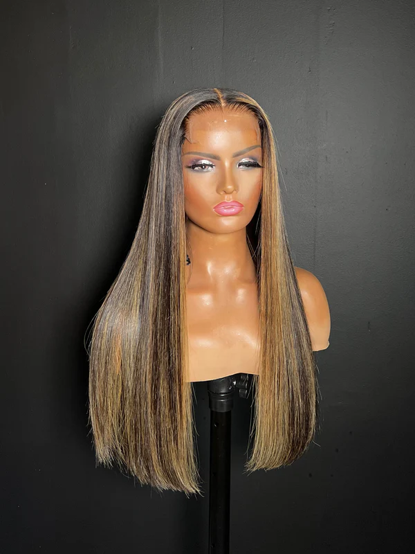 Evelyn Straight Luxury Custom Wigs P4/27