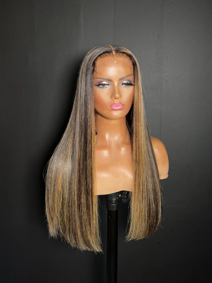 Evelyn Straight Luxury Custom Wigs P4/27