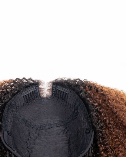 Glimmering Nightfall All In One Half Wig