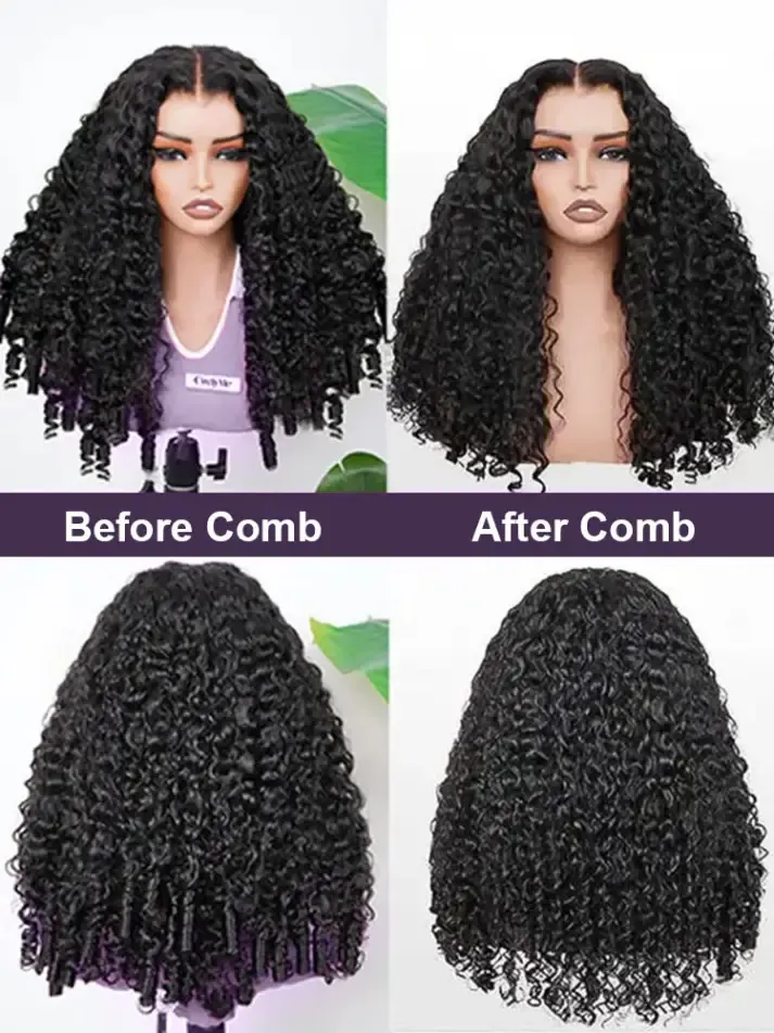 Isabella 250% Density Bleached Knots Glueless Burmese Curly Wig 13x6 Lace Front Human Hair Wigs With Drawstring Pre Plucked